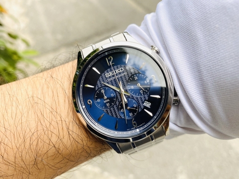 Đồng Hồ Nam Dây Thép SEIKO Quartz SSB339P1 | Kính Hardlex