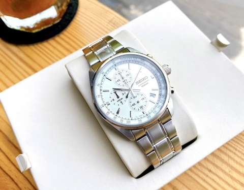 Đồng Hồ Nam Dây Thép SEIKO Quartz SSB375P1 | Kính Hardlex
