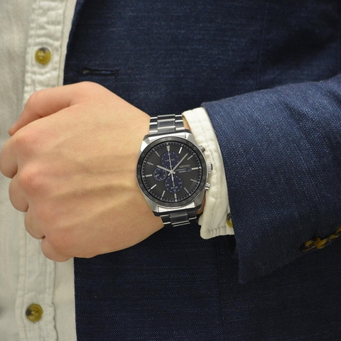 Đồng Hồ Nam Dây Thép SEIKO Quartz SSC715P1 | Kính Hardlex