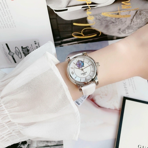 Đồng Hồ Nữ Dây Da Tissot Lady Heart Flower Powermatic 80 T050.207.17.117.05