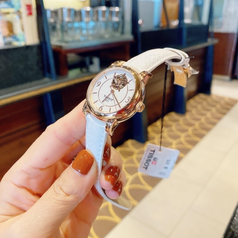Đồng Hồ Nữ Dây Da Tissot Lady Heart Flower Powermatic 80 T050.207.37.017.04