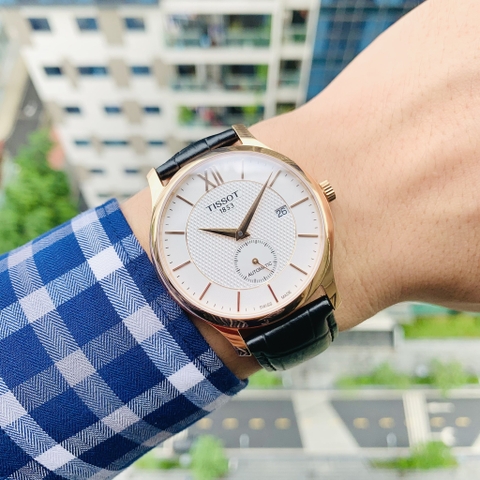 Đồng Hồ Nam Dây Da Tissot Tradition Automatic Small Second T063.428.36.038.00