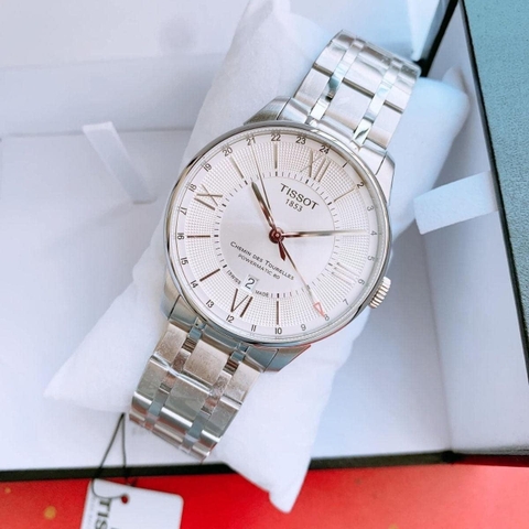 Đồng Hồ Nam Dây Thép Tissot Chemin Des Tourelles Powermatic 80 GMT T099.429.11.038.00