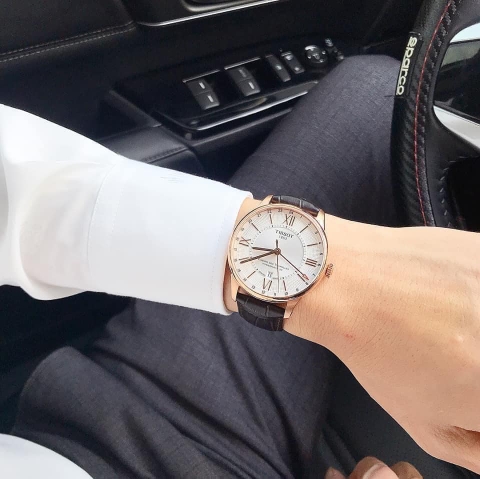 Đồng Hồ Nam Dây Da Tissot Chemin Des Tourelles Powermatic 80 GMT T099.429.36.038.00