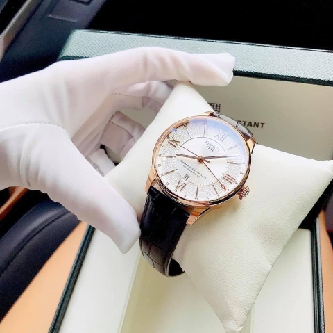 Đồng Hồ Nam Dây Da Tissot Chemin Des Tourelles Powermatic 80 GMT T099.429.36.038.00