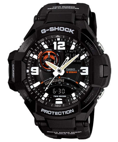 G-SHOCK GA-1000-1ADR (la bàn, đo nhiệt độ, kim dạ quang) | GA-1000-1A Gravity Master