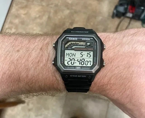 CASIO NAM WS-1600H-8A PIN 10 NĂM | WS-1600H-8AVDF