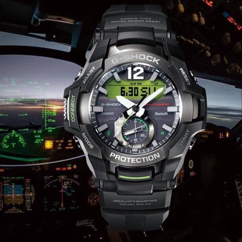G-SHOCK GR-B100-1A3DR GRAVITY MASTER | BLUETOOTH | NĂNG LƯỢNG MẶT TRỜI | GR-B100-1A3