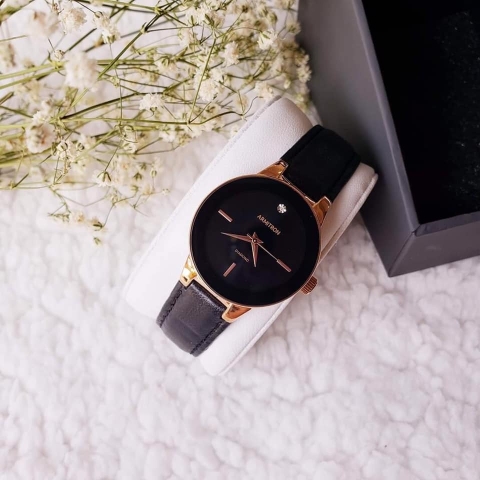 Đồng hồ thời trang nữ dây da Armitron 75/5410 Diamond