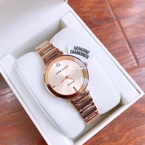Đồng hồ thời trang nữ dây thép Anne Klein AK2434RGRG Natural Diamond