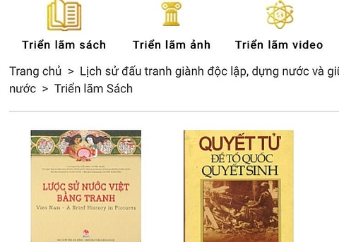 Hơn 1.000 xuất bản phẩm tại Triển lãm sách trực tuyến chào mừng Quốc khánh 2/9