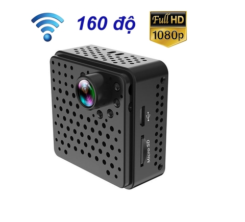 Camera wifi mini góc rộng 160 độ, hồng ngoại Pin 1600mAh FullHD GSD20