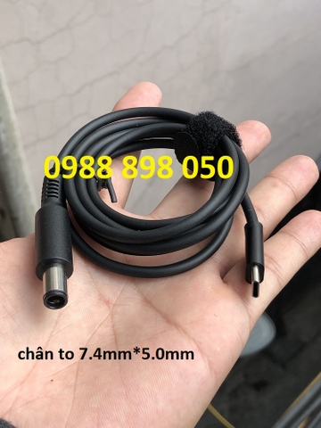 cáp sạc usb c to hp 7.4X5.0mm