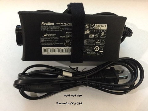adapter nguồn ResMed 24v 3.75a chân kim (bảo hành 12 tháng)