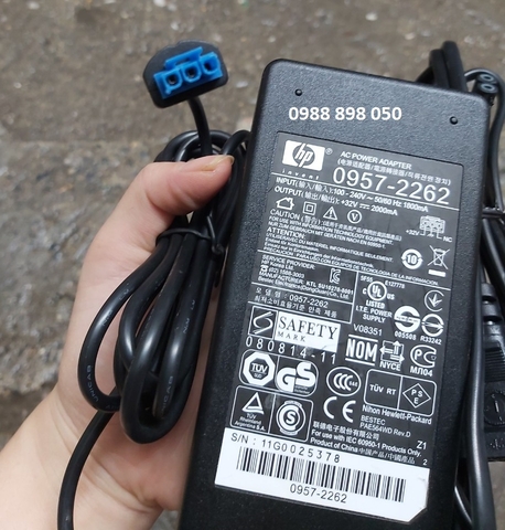 adapter 32v 2a ( 32v 2000ma ) jack 3 pin chính hãng