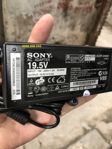 dây nguồn tivi sony 19.5v 4.4a chính hãng