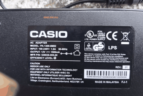 adapter nguồn đàn casio wk-3300 chính hãng