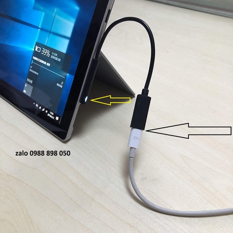 cáp chuyển chân usb đầu type c cái sang đầu sạc surface