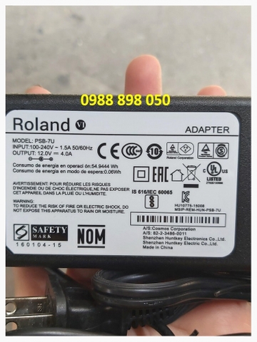 ADAPTER-NGUỒN ROLAND FP-4F 5 7 7F-BK FP-30 50 80 FR-3X XB