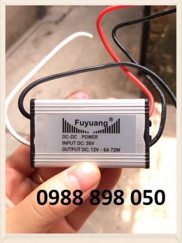 bộ hạ áp DC 36v sang DC 12v 6a 72w