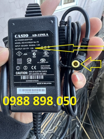 adapter nguồn đàn casio Casio PX-130 RD/BK/WE PX-135 PX-135BK/WE PX-150 PX-150BK/WE PX-160
