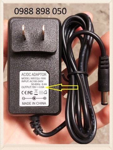 Bộ Sạc Máy Hút Bụi 19V 600mA 0.6A Cho ilife V3S V55 A40 A8 V8c V8e V80 V7 V8 A7 A80 W400 A9 A9s Plus pro