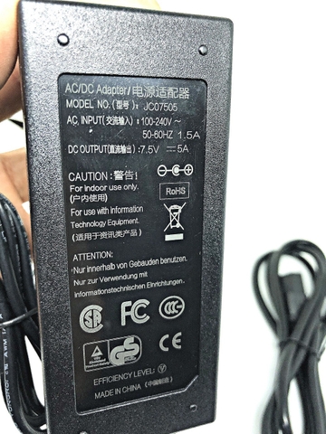 NGUỒN DC 7.5V 5A-7,5V 5000MA LOẠI TỐT