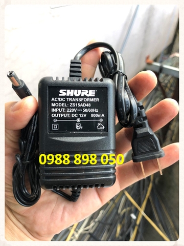 Adapter shure DC 12v 800ma