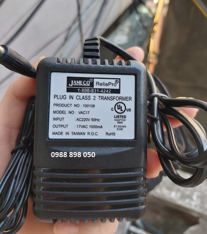 Adaptor 17vac 1000ma chính hãng