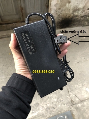 dây sạc xe điện 48v 2a pin Lithium chân vuông đặc loại tốt