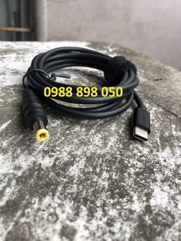 cáp chuyển usb-c sang 5.5/2.5mm