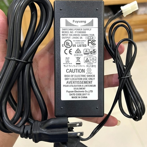 NGUỒN ADAPTOR 24VDC 3A CHÍNH HÃNG