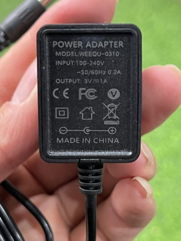 Adaptor nguồn DC 3v 1.5a