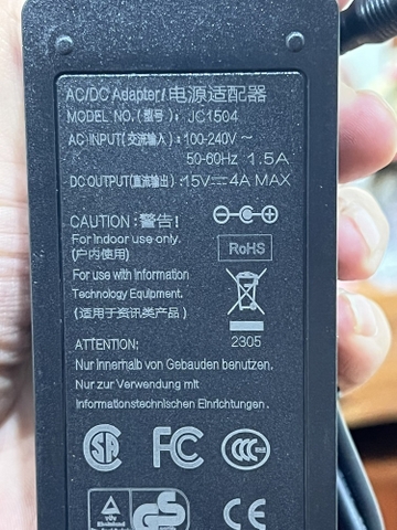 sạc 15v 4a loại tốt