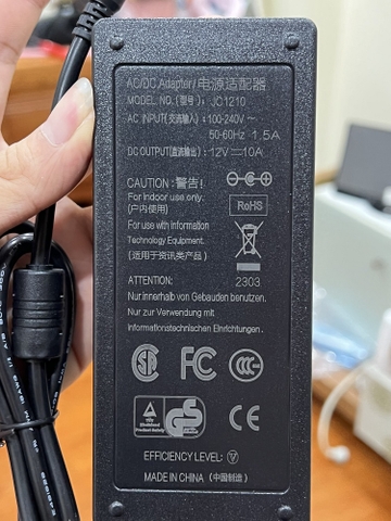 nguồn adapter 12v 10a 120w chính hãng