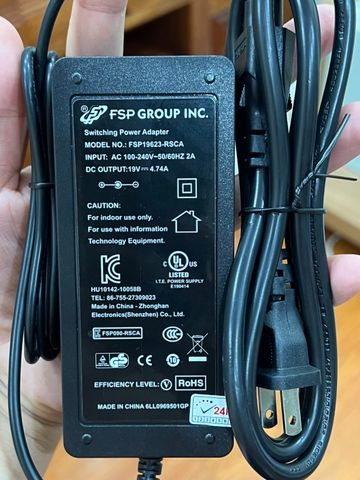Adapter-Nguồn PC Intel NUC Kit NUC7CJYH Chính Hãng FSP ( DC 19v chân cắm 5.5mm)