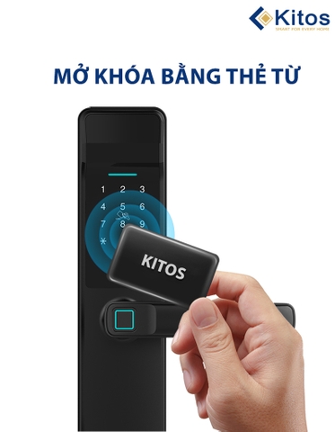 Khóa cửa thông minh vân tay  Kitos KT G300 Plus (App điện thoại)