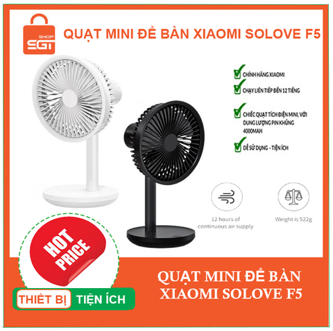 Quạt Tích Điện Mini Xiaomi