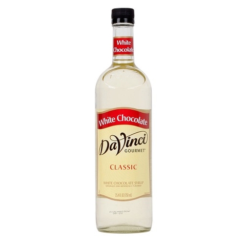 Siro Davinci Sô cô la trắng (White Chocolate Syrup) 750ml