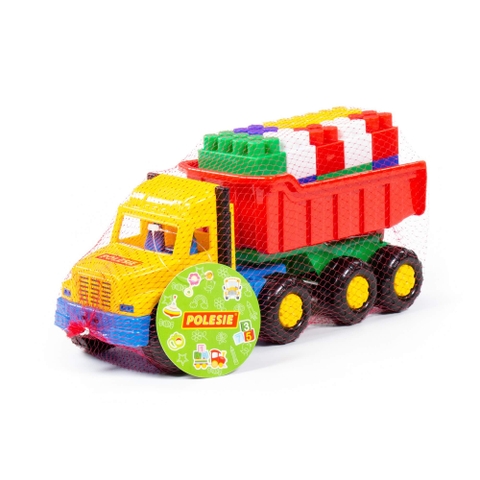 Xe tải kèm bộ lắp ghép 17 chi tiết – Polesie Toys