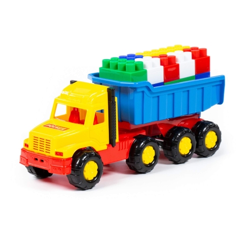 Xe tải kèm bộ lắp ghép 17 chi tiết – Polesie Toys