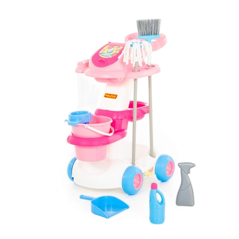 Bộ đồ chơi xe đẩy dọn vệ sinh khách sạn cho bé – Polesie Toys