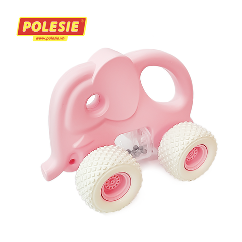 Xe voi con lục lạc Gripcar cho bé - Hồng - POLESIE Toys - Hàng Nhập Khẩu Chính Hãng Từ Châu Âu, An Toàn, Chất Lượng Cao -90256