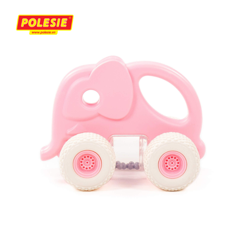 Xe voi con lục lạc Gripcar cho bé - Hồng - POLESIE Toys - Hàng Nhập Khẩu Chính Hãng Từ Châu Âu, An Toàn, Chất Lượng Cao -90256