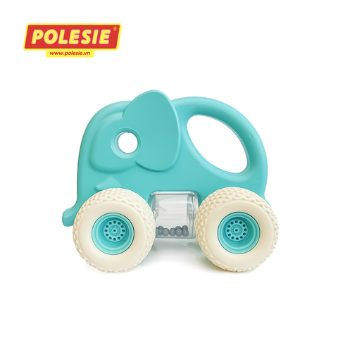 Xe voi con lục lạc Gripcar cho bé - Xanh - POLESIE Toys - Hàng Nhập Khẩu Chính Hãng Từ Châu Âu, An Toàn, Chất Lượng Cao -PLS-90263