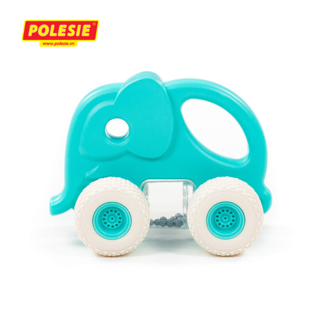 Xe voi con lục lạc Gripcar cho bé - Xanh - POLESIE Toys - Hàng Nhập Khẩu Chính Hãng Từ Châu Âu, An Toàn, Chất Lượng Cao -PLS-90263