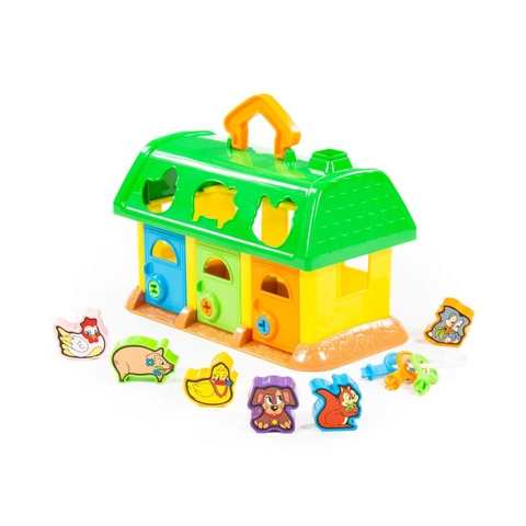 Bộ đồ chơi thả hình khối Ngôi nhà thú cưng - Polesie Toys