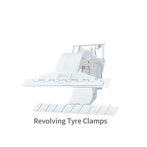 Bộ kẹp lốp quay 360 Revolving tyre clamps xe nâng