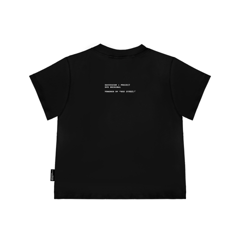 áo baby tee màu đen local brand Davies