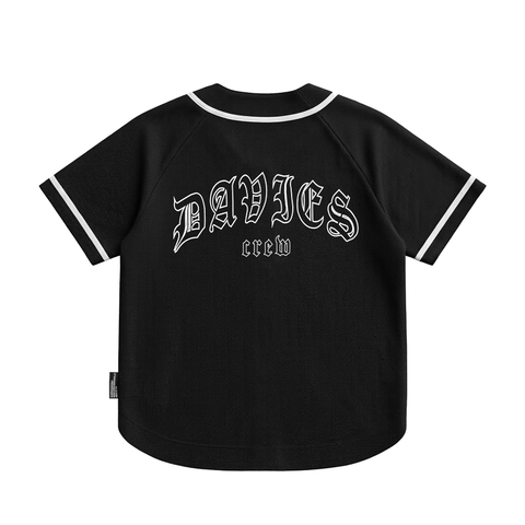 Áo bóng chày hiphop nam nữ DAVIES phối hình in su